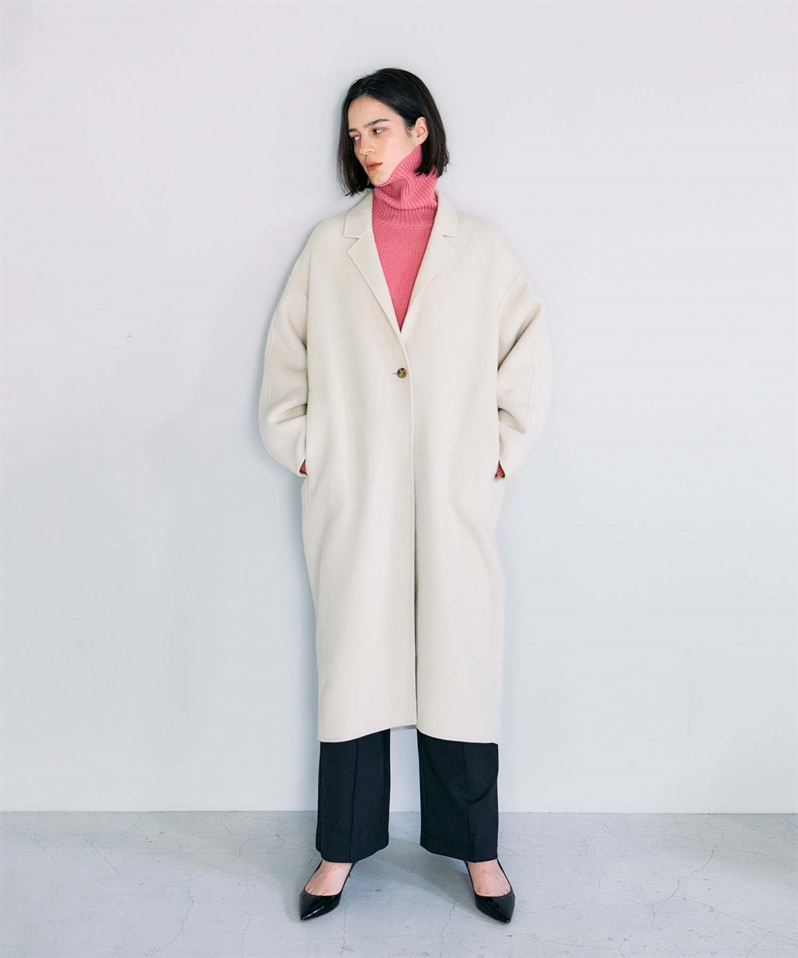 N.O.R.C 【PRE ORDER 10%OFF 9/20まで】ウールメルトンコクーンロングリバーコート_sub_30