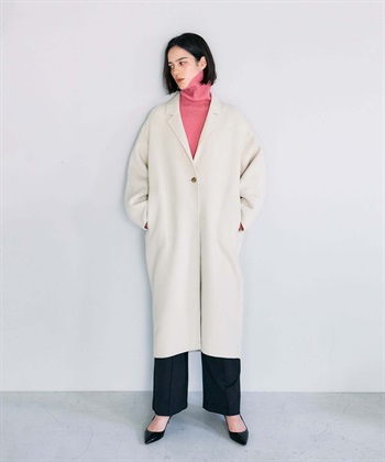 N.O.R.C 【PRE ORDER 10%OFF 9/20まで】ウールメルトンコクーンロングリバーコート_subthumb_30