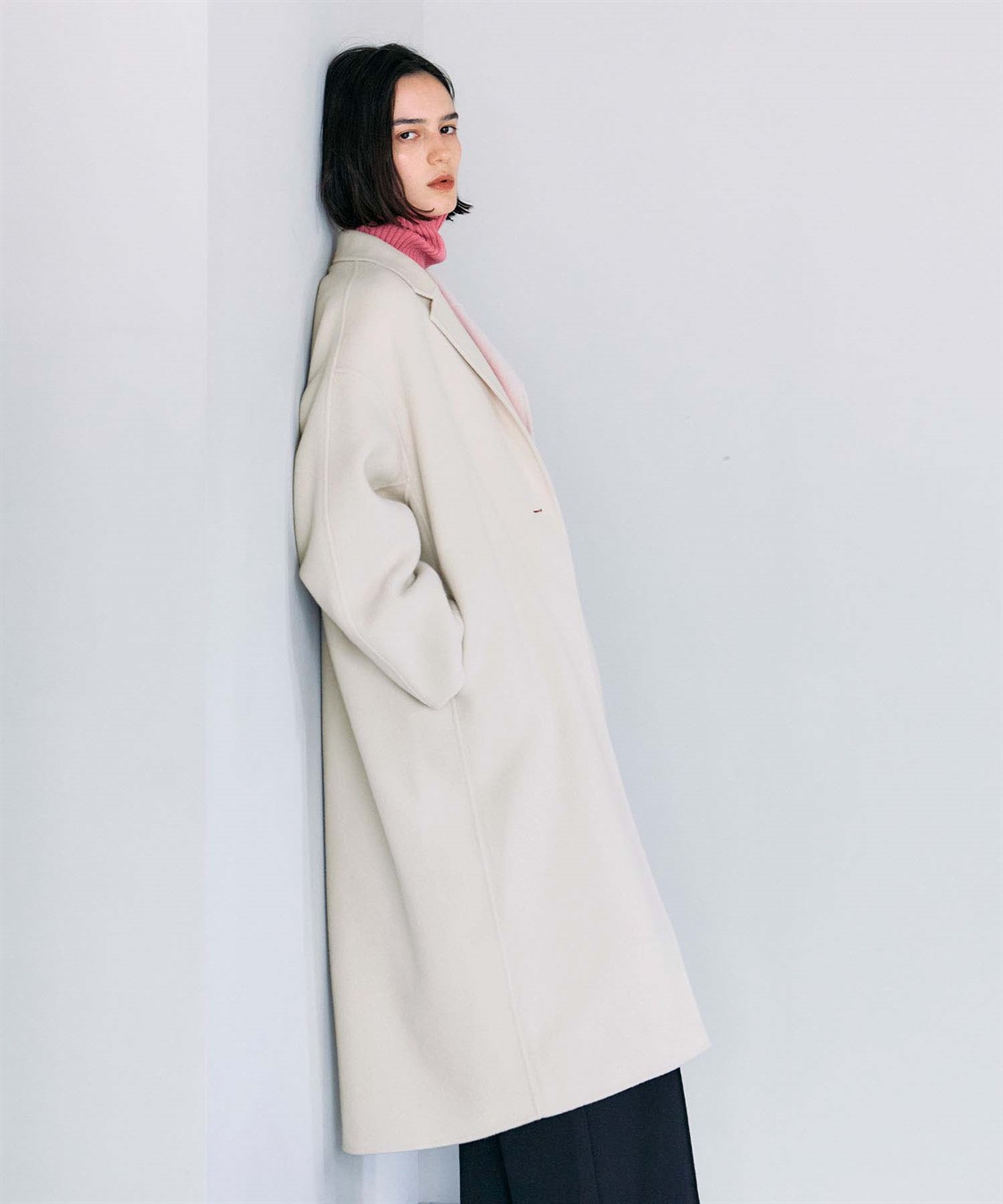 N.O.R.C 【PRE ORDER 10%OFF 9/20まで】ウールメルトンコクーンロングリバーコート_sub_31