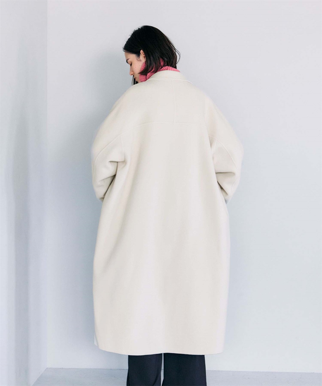 N.O.R.C 【PRE ORDER 10%OFF 9/20まで】ウールメルトンコクーンロングリバーコート_sub_37