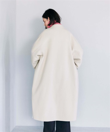 N.O.R.C 【PRE ORDER 10%OFF 9/20まで】ウールメルトンコクーンロングリバーコート_subthumb_37