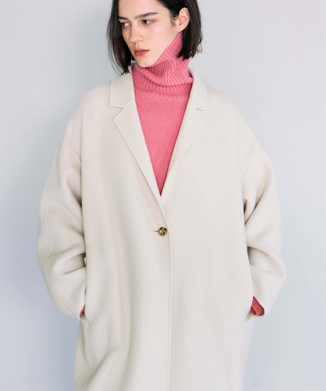 N.O.R.C 【PRE ORDER 10%OFF 9/20まで】ウールメルトンコクーンロングリバーコート_sub_38
