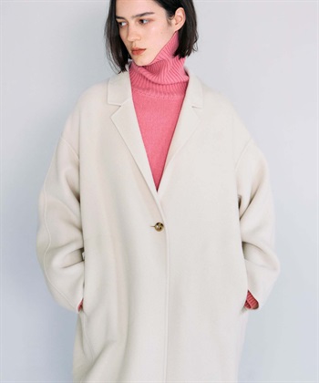 N.O.R.C 【PRE ORDER 10%OFF 9/20まで】ウールメルトンコクーンロングリバーコート_subthumb_38