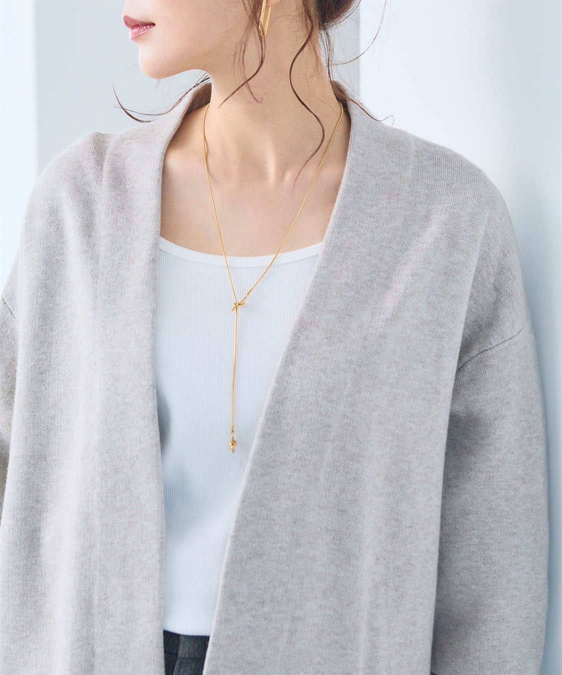 CROSS FUNCTION 《洗える》エブ楽 ノーカラーニットコーディガン【CF/クロスファンクション】_sub_25