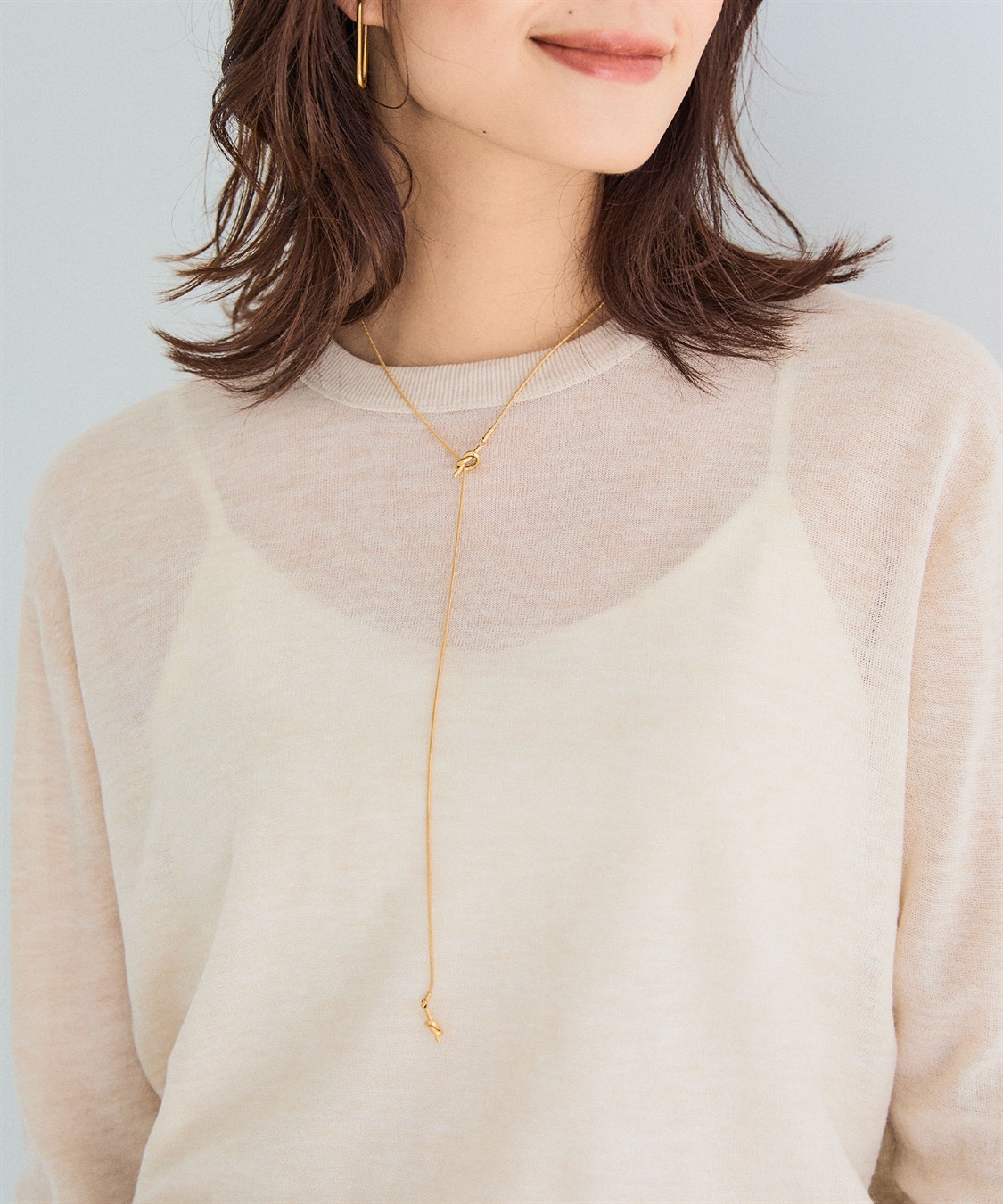 CROSS FUNCTION サマ美え シアークルー/ハイネックニットプルオーバー《洗える》【CF/クロスファンクション】_sub_25