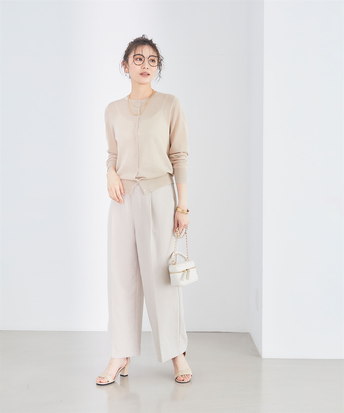 CROSS FUNCTION 《洗える》サマナチュラ シアークルーネックカーディガン【CF/クロスファンクション】_sub_9