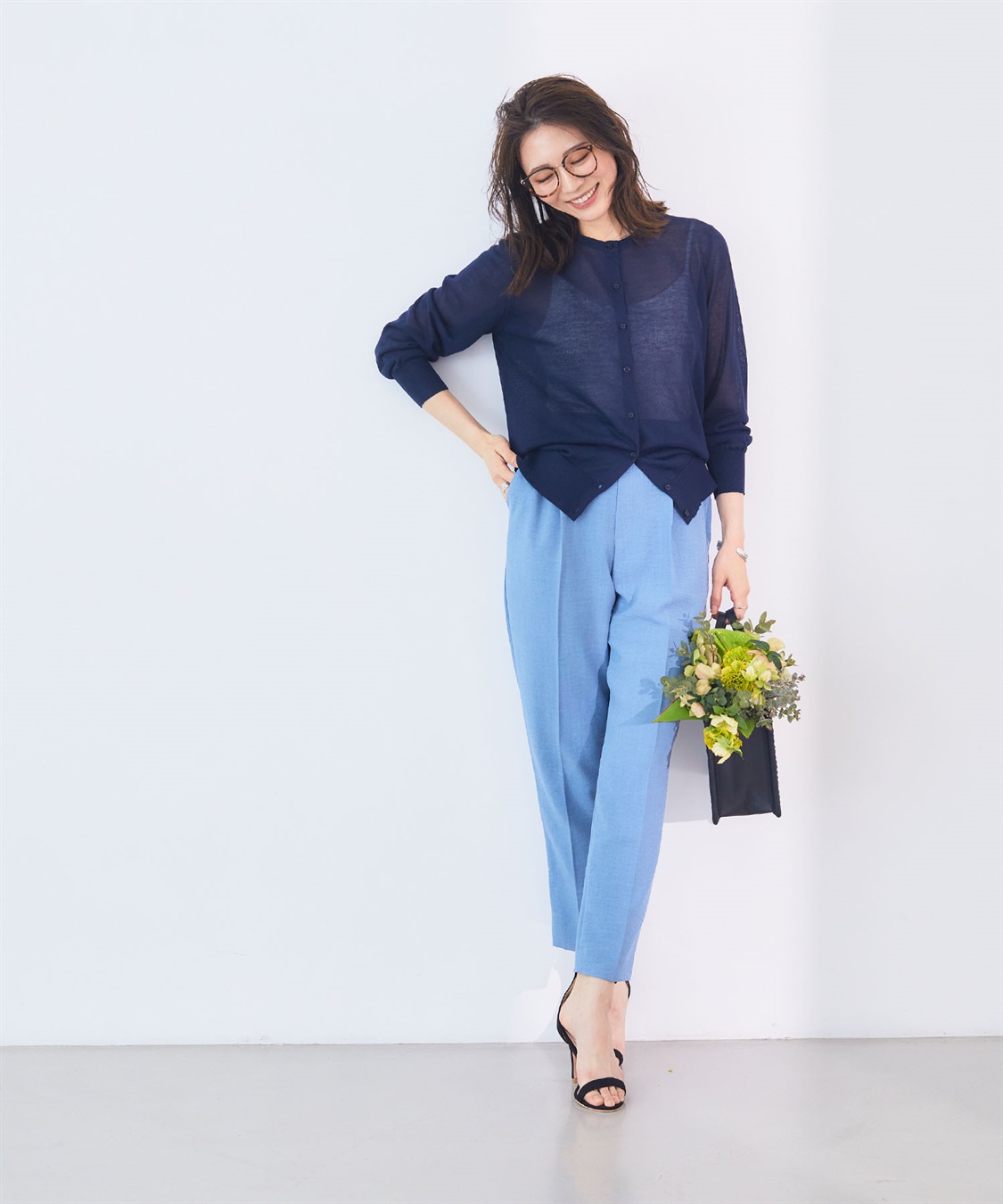 CROSS FUNCTION 《洗える》サマナチュラ シアークルーネックカーディガン【CF/クロスファンクション】_sub_13