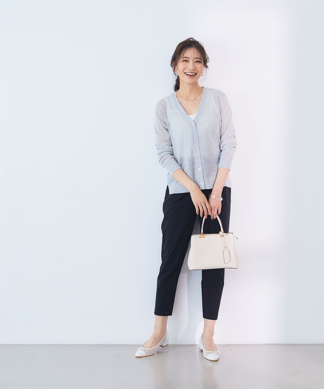 CROSS FUNCTION 《洗える》サマナチュラ シアーVネックカーディガン【CF/クロスファンクション】_sub_9