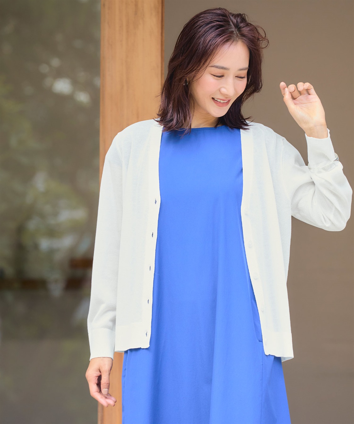 CROSS FUNCTION 《洗える》サマナチュラ シアーVネックカーディガン【CF/クロスファンクション】_sub_17