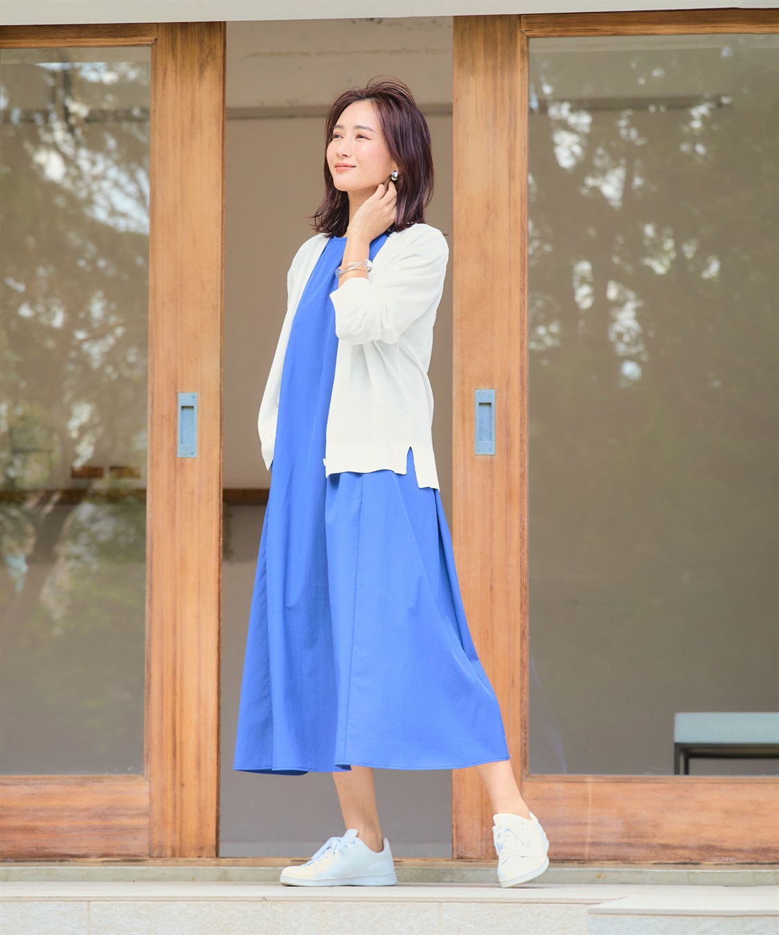 CROSS FUNCTION 《洗える》サマナチュラ シアーVネックカーディガン【CF/クロスファンクション】_sub_19