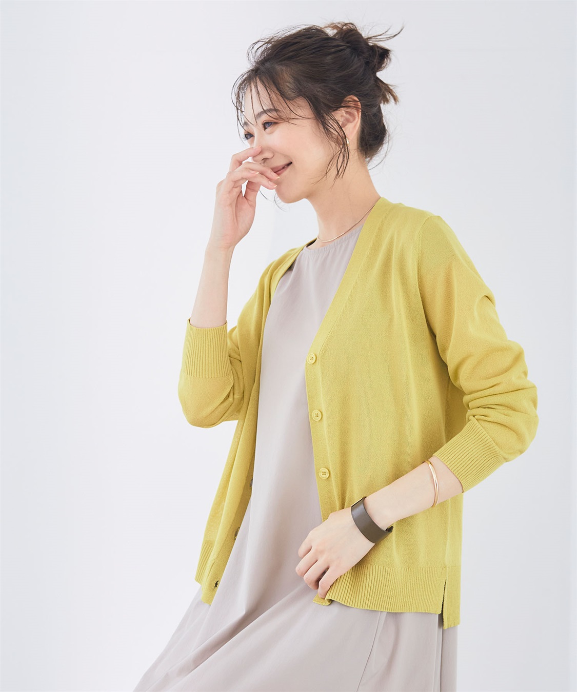 CROSS FUNCTION 《洗える》サマナチュラ シアーVネックカーディガン【CF/クロスファンクション】_sub_20