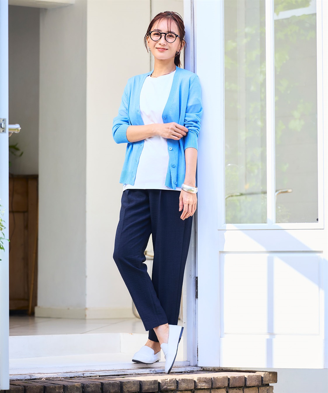 CROSS FUNCTION 《洗える》サマナチュラ シアーVネックカーディガン【CF/クロスファンクション】_sub_26