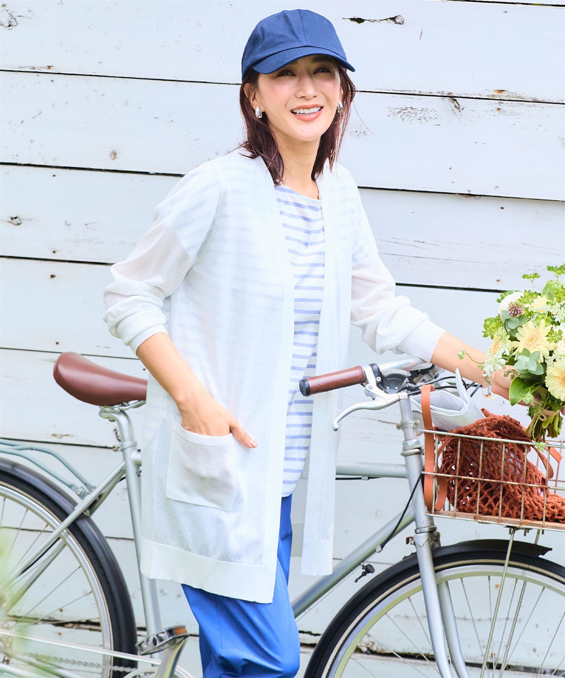 CROSS FUNCTION 《洗える》サマナチュラ シアーロングトッパーカーディガン【CF/クロスファンクション】_sub_3