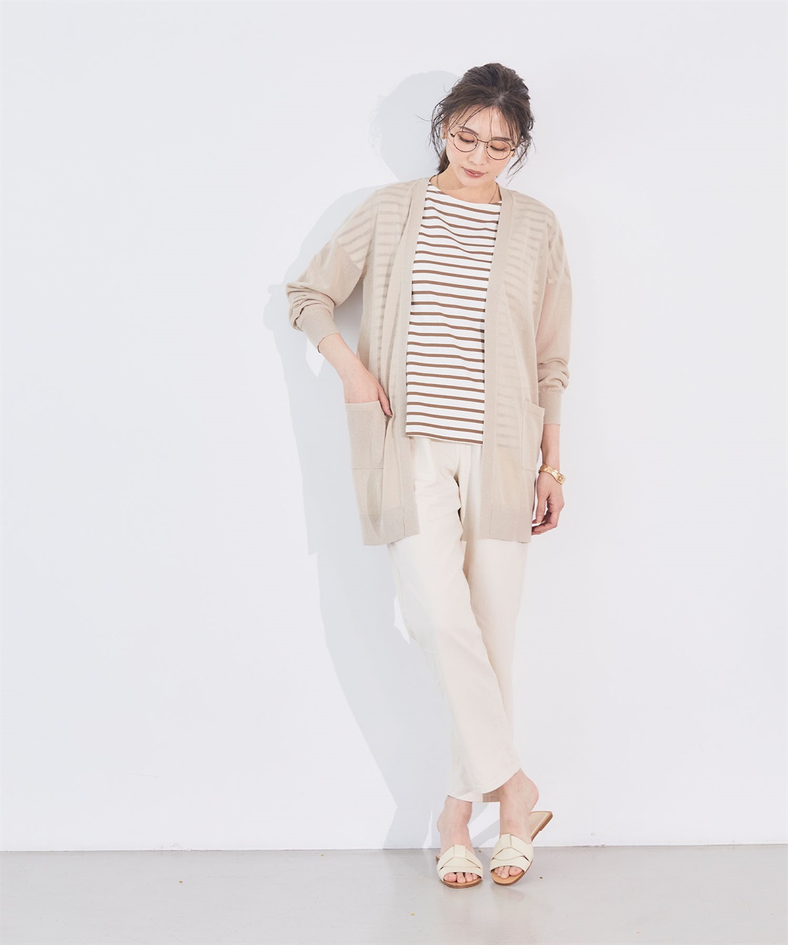 CROSS FUNCTION 《洗える》サマナチュラ シアーロングトッパーカーディガン【CF/クロスファンクション】_sub_7