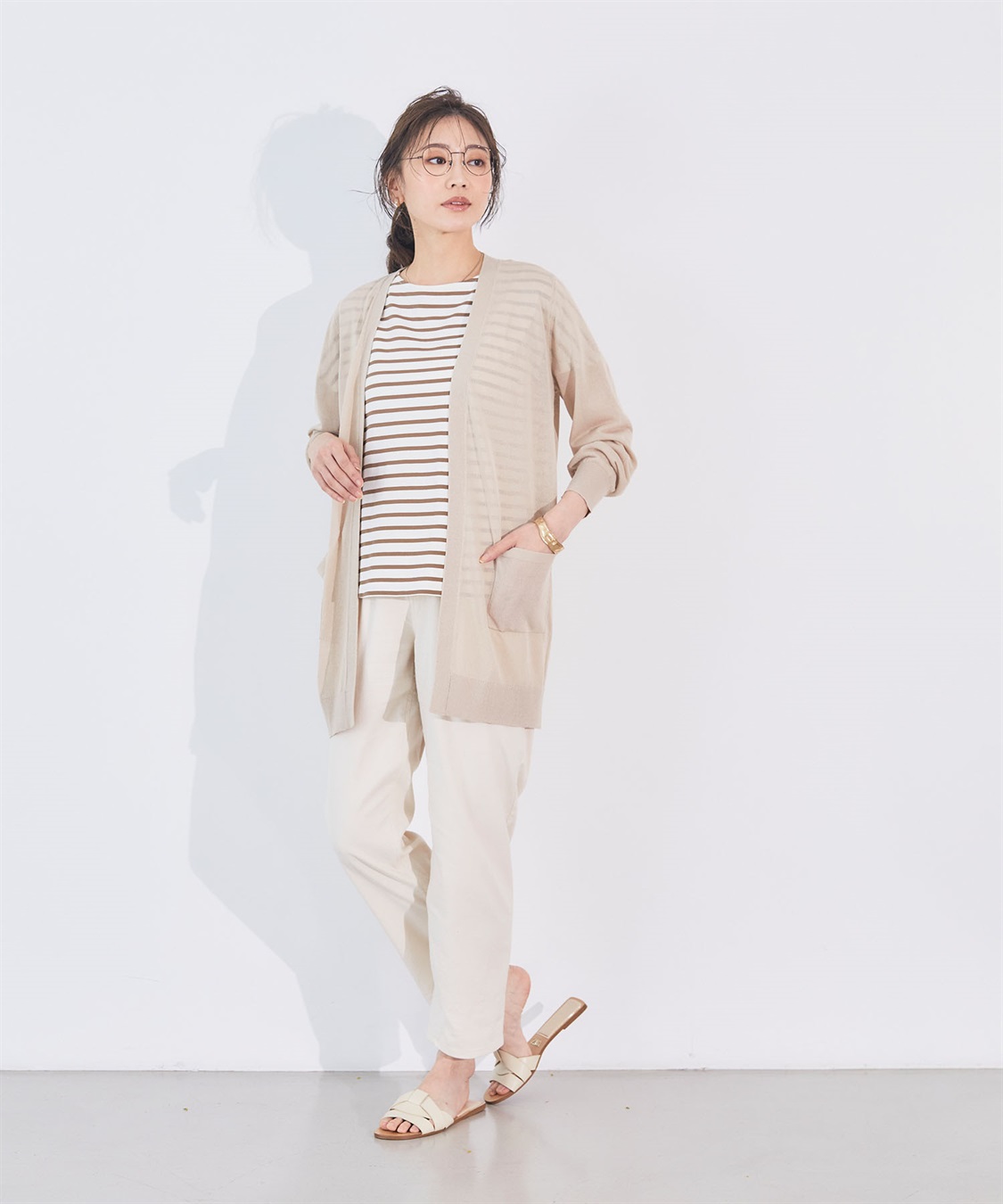 CROSS FUNCTION 《洗える》サマナチュラ シアーロングトッパーカーディガン【CF/クロスファンクション】_sub_8