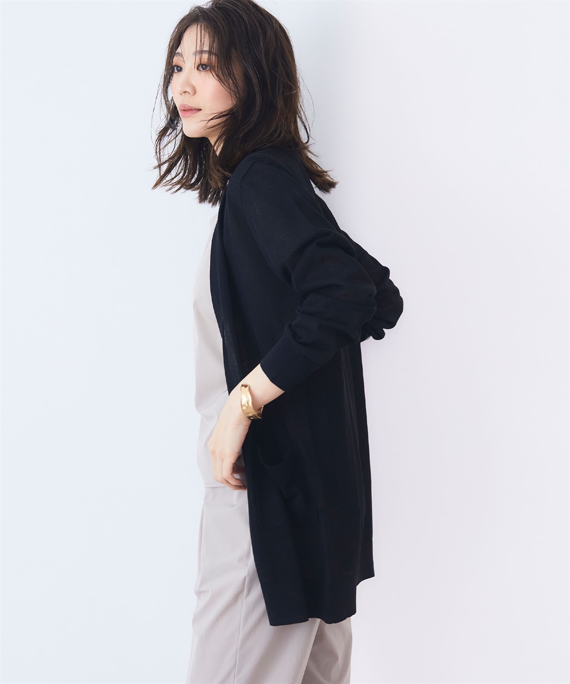 CROSS FUNCTION 《洗える》サマナチュラ シアーロングトッパーカーディガン【CF/クロスファンクション】_sub_16