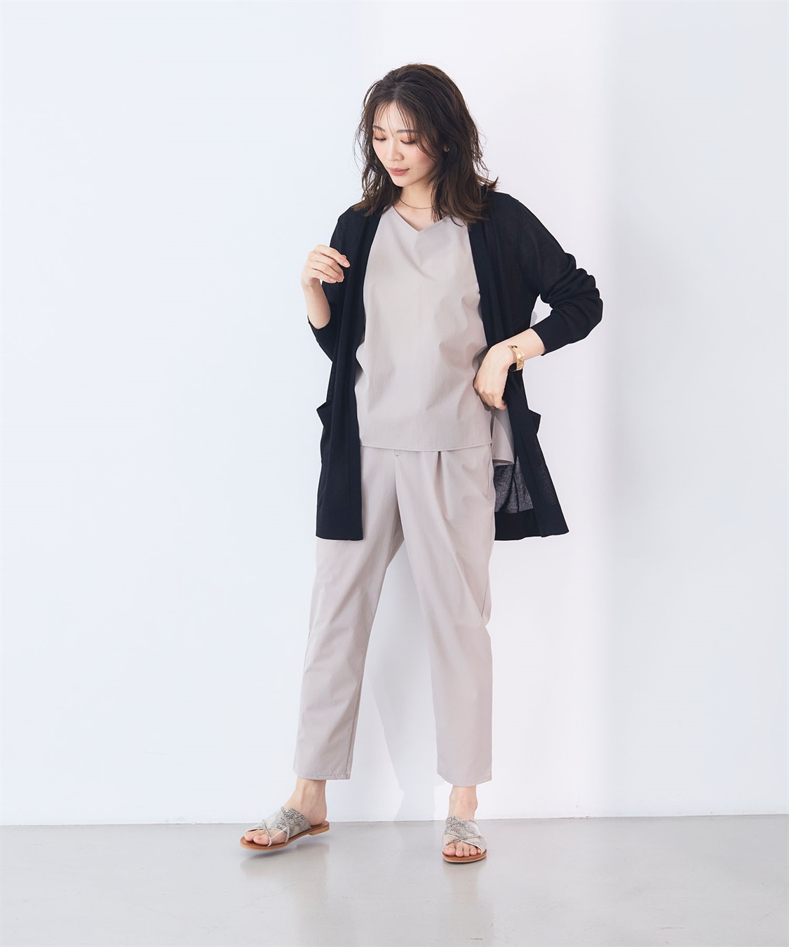 CROSS FUNCTION 《洗える》サマナチュラ シアーロングトッパーカーディガン【CF/クロスファンクション】_sub_19