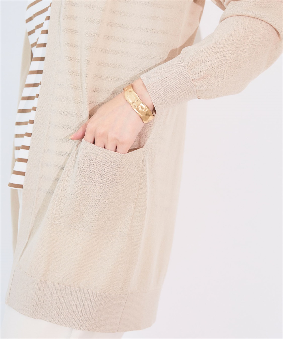 CROSS FUNCTION 《洗える》サマナチュラ シアーロングトッパーカーディガン【CF/クロスファンクション】_sub_27