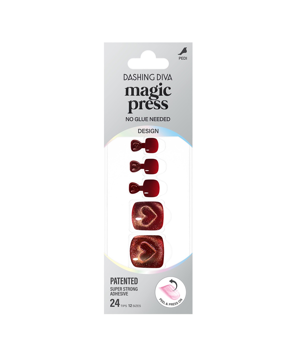 DASHING DIVA DASHING DIVA/ダッシングディバ magic press Dark Scarlet フットネイル_sub_7