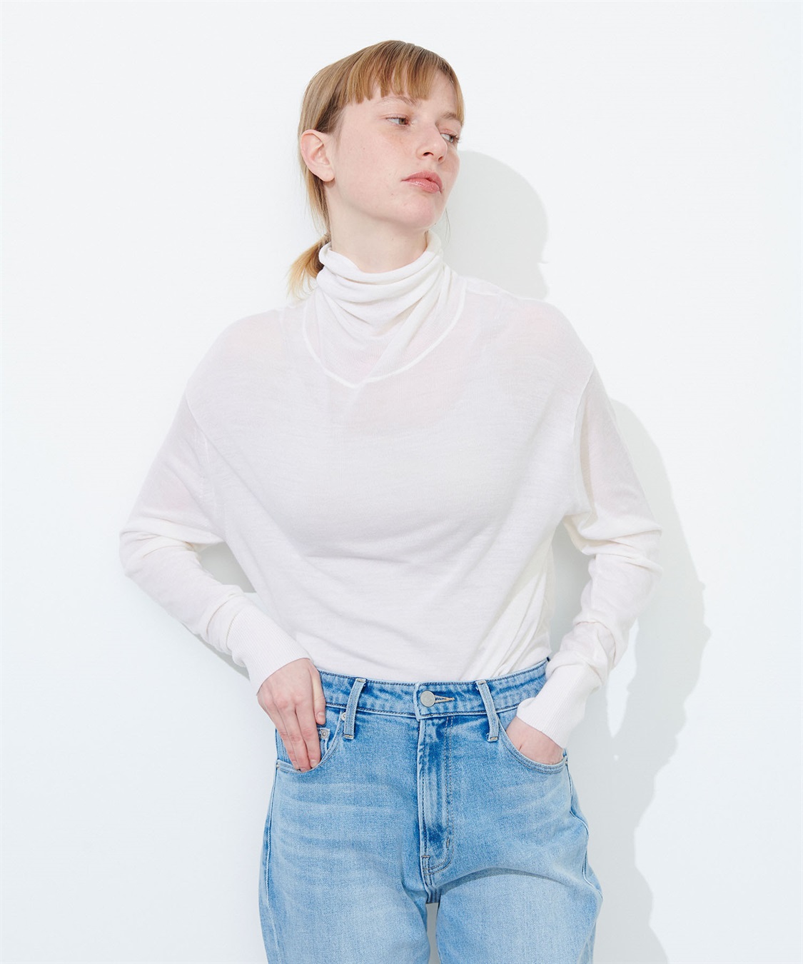 N.O.R.C メリノウールシアータートルニット_sub_8