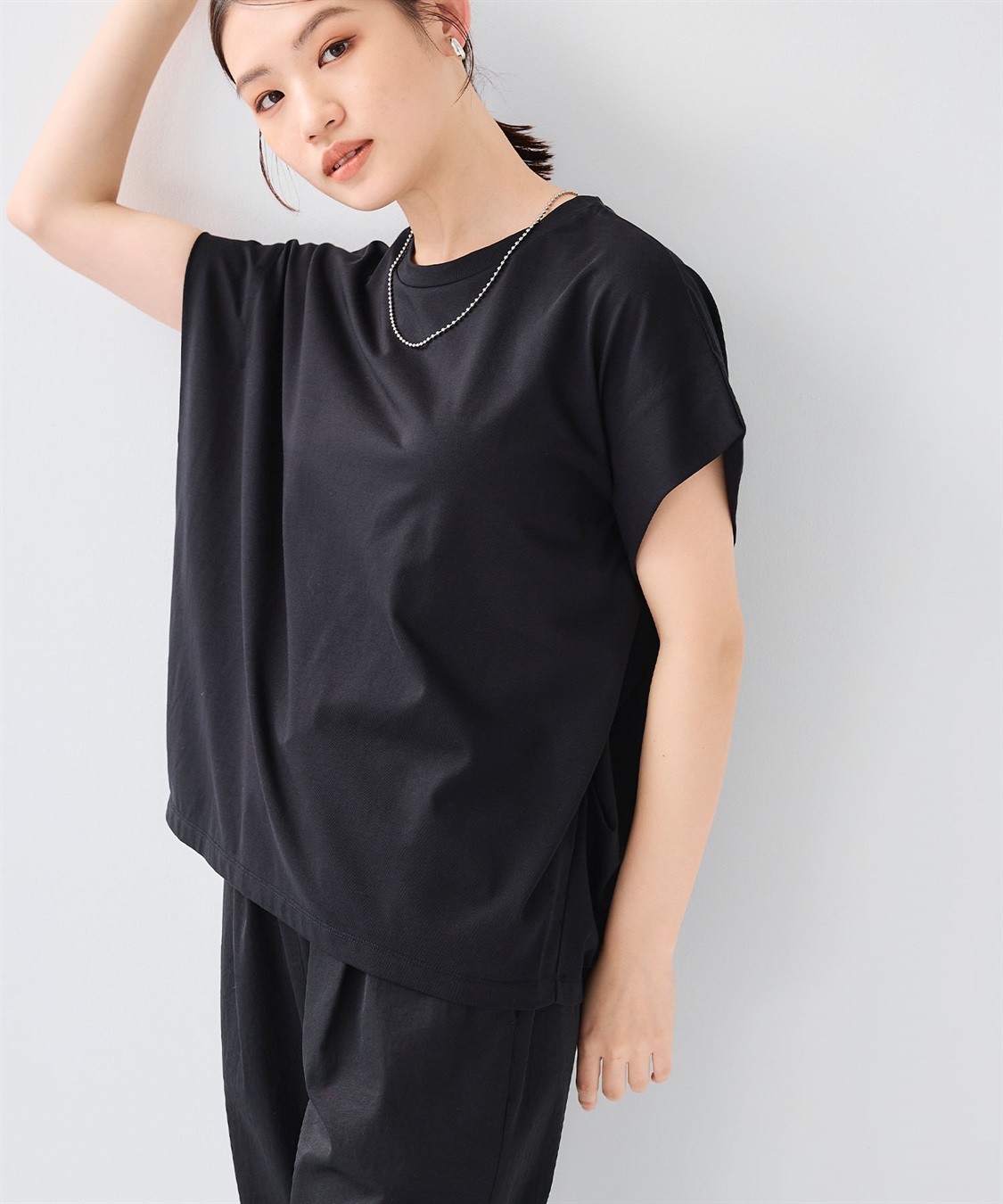 CROSS FUNCTION 《汗染み防止》正解 ゆるシルエットフレンチプルオーバー_sub_23