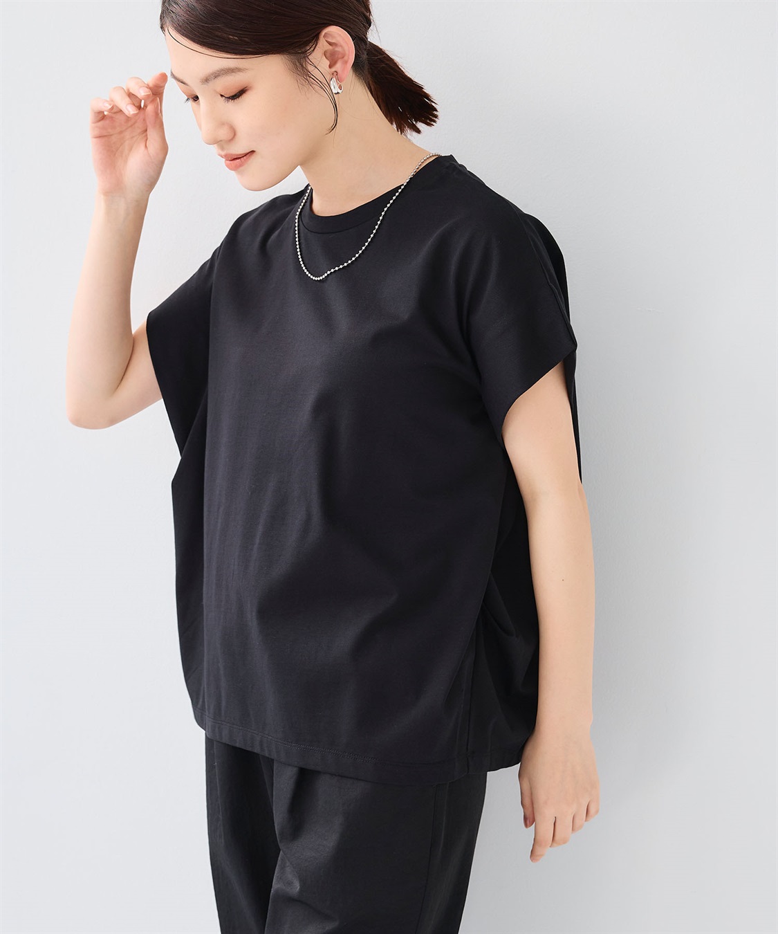 CROSS FUNCTION 《汗染み防止》正解 ゆるシルエットフレンチプルオーバー_sub_24