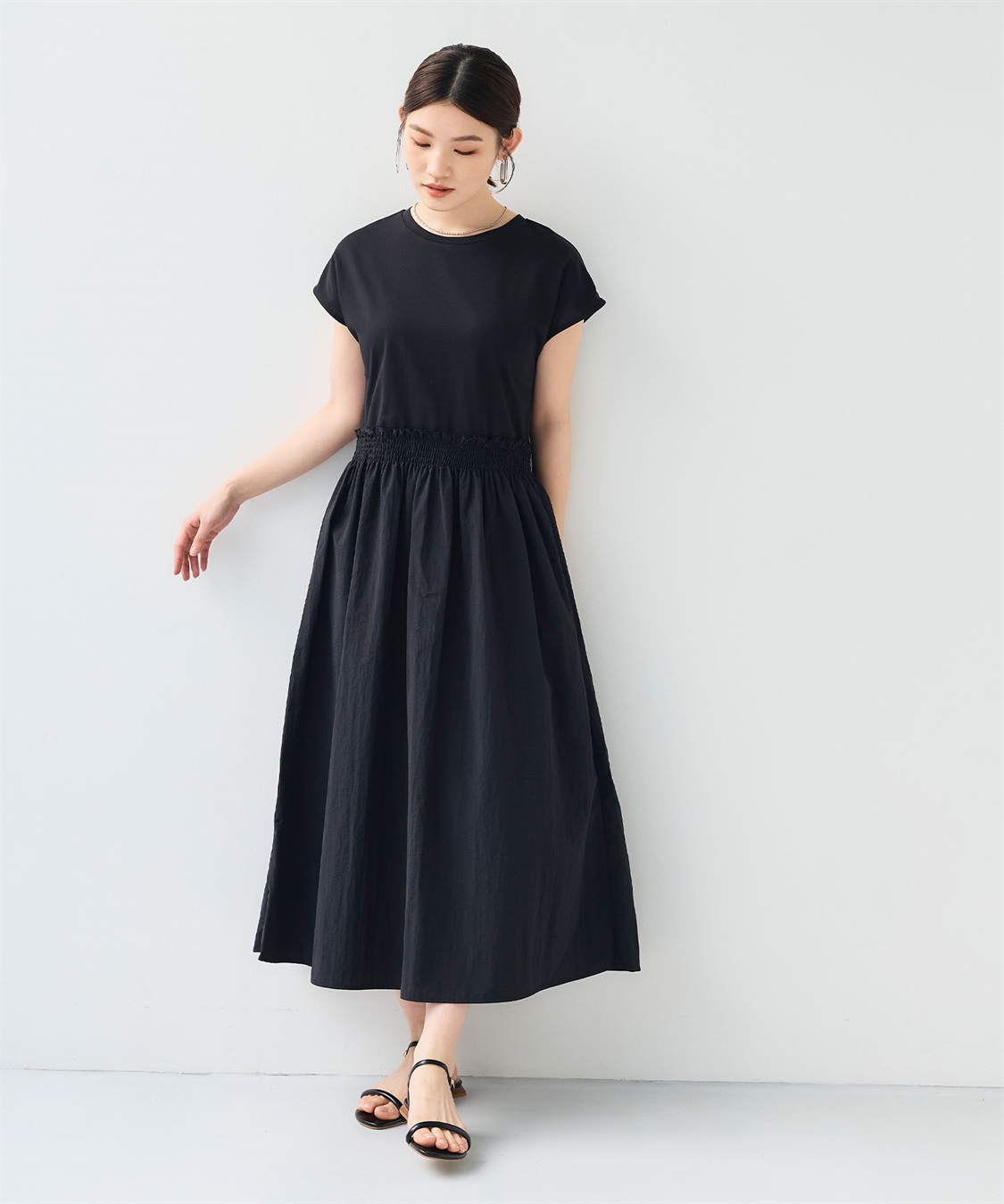 CROSS FUNCTION 《汗染み防止》エブ楽 ドッキングワンピース_sub_4