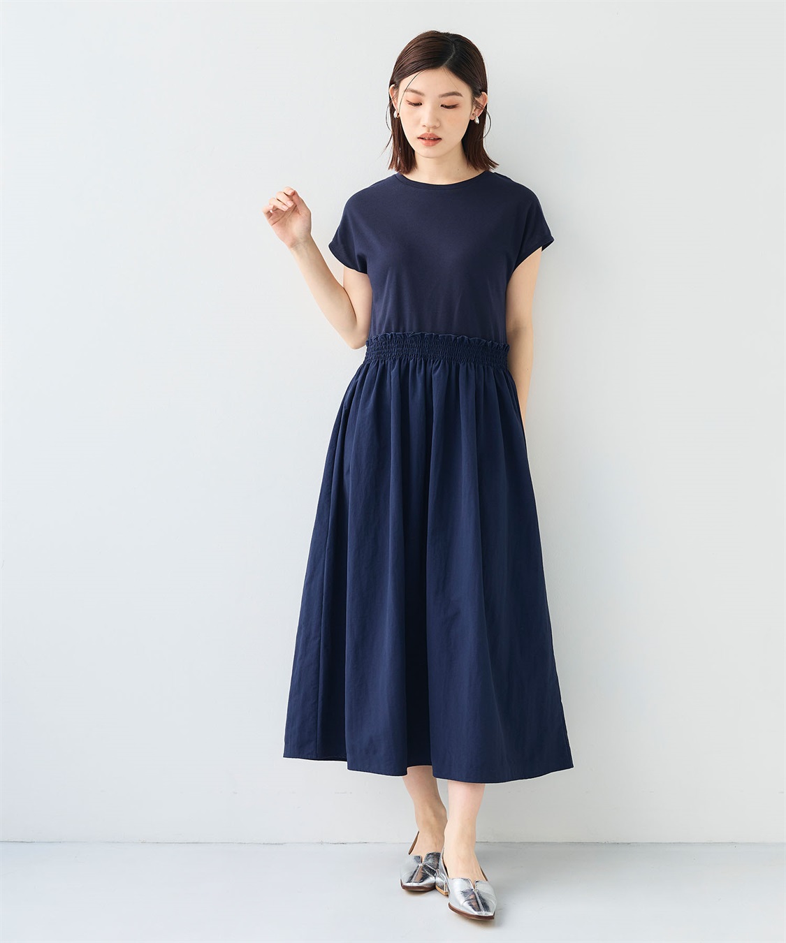 CROSS FUNCTION 《汗染み防止》エブ楽 ドッキングワンピース_sub_9