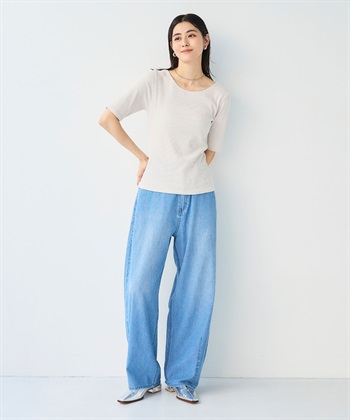 CROSS FUNCTION 《UVカット》エブ楽 前後2wayテレコ５分袖Tシャツ_subthumb_21