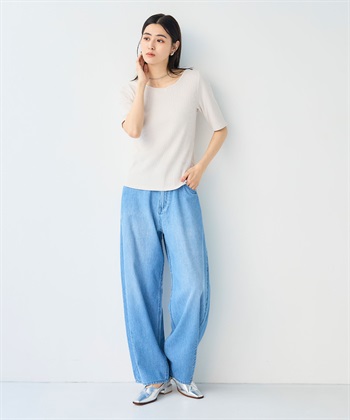 CROSS FUNCTION 《UVカット》エブ楽 前後2wayテレコ５分袖Tシャツ_subthumb_22