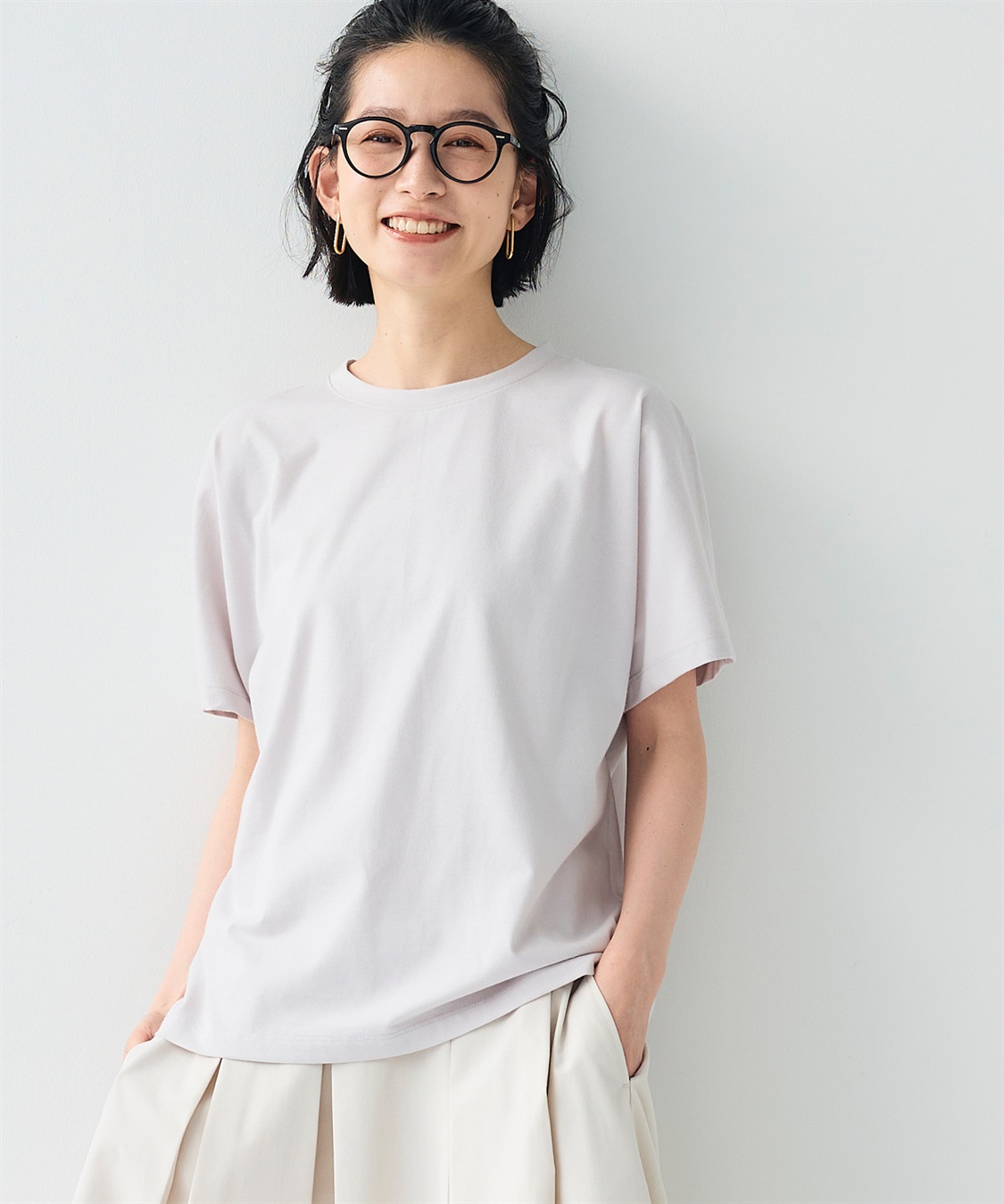 CROSS FUNCTION 《汗染み防止》正解ドルマンクルーネックTシャツ_sub_1