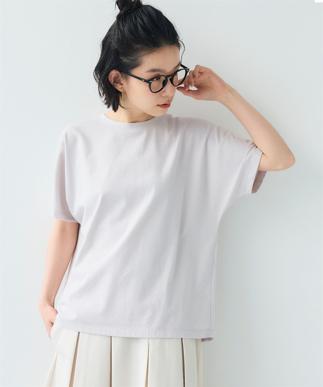 CROSS FUNCTION 《汗染み防止》正解ドルマンクルーネックTシャツ_sub_2