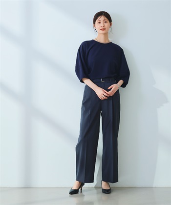 CROSS FUNCTION 《ストレッチ》サマ美え レース衿ジョーゼットバルーンスリーブトップス_subthumb_15
