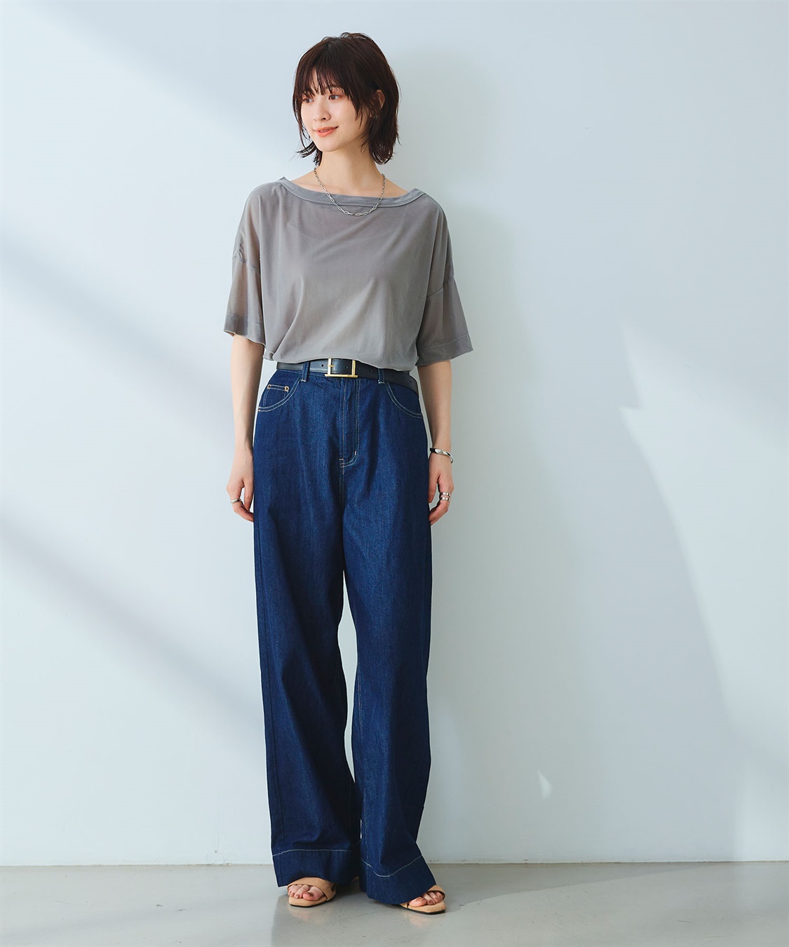 CROSS FUNCTION 《高通気性》エブ楽 セミシアースキンベロアTシャツ_sub_10