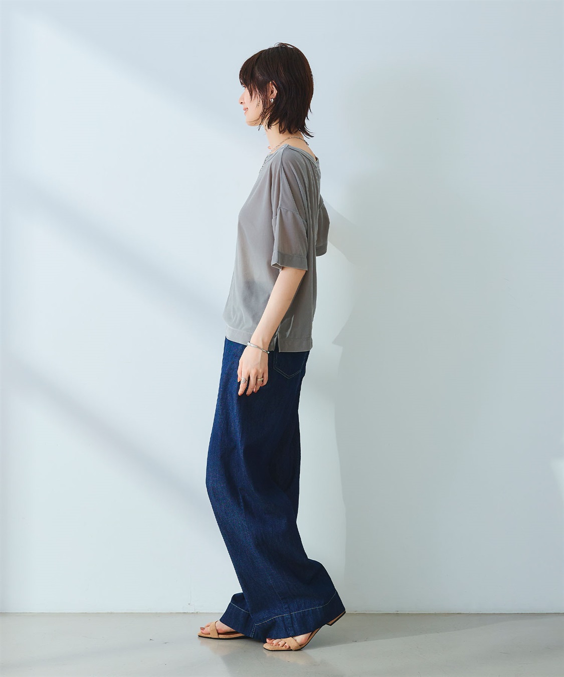 CROSS FUNCTION 《高通気性》エブ楽 セミシアースキンベロアTシャツ_sub_11