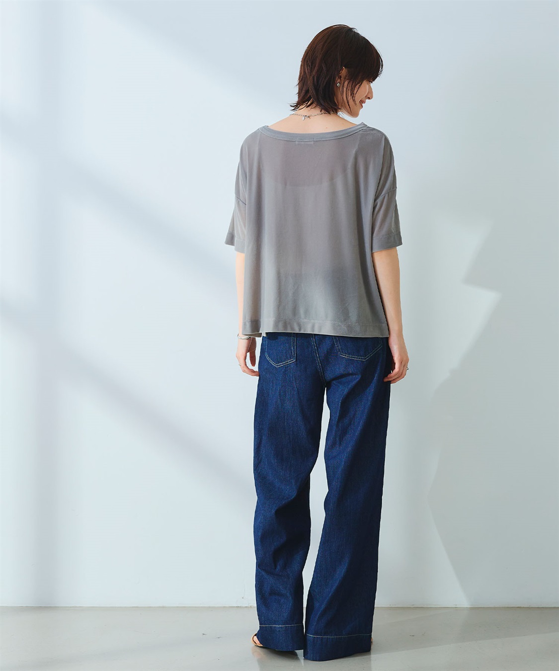 CROSS FUNCTION 《高通気性》エブ楽 セミシアースキンベロアTシャツ_sub_12