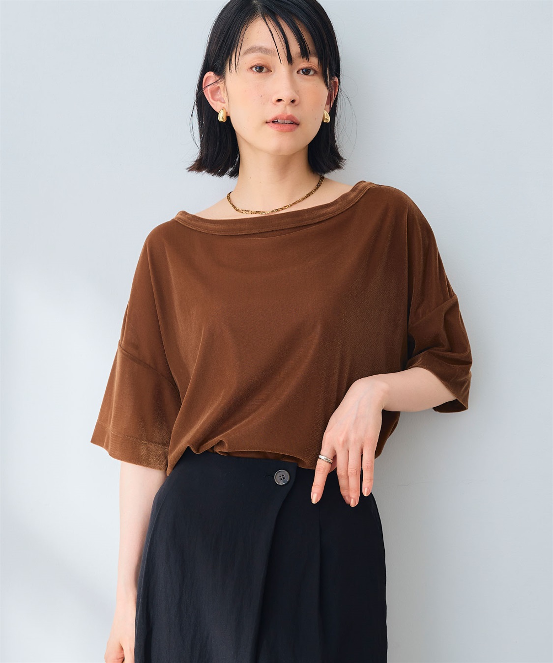 CROSS FUNCTION 《高通気性》エブ楽 セミシアースキンベロアTシャツ_sub_13