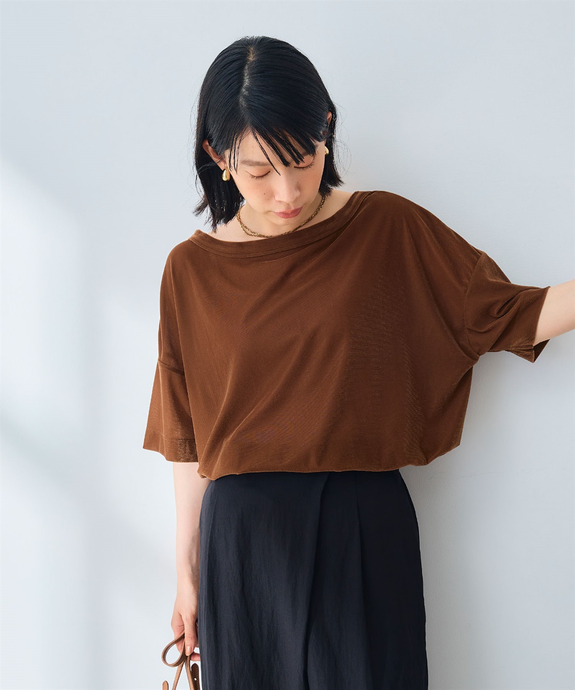 CROSS FUNCTION 《高通気性》エブ楽 セミシアースキンベロアTシャツ_sub_14