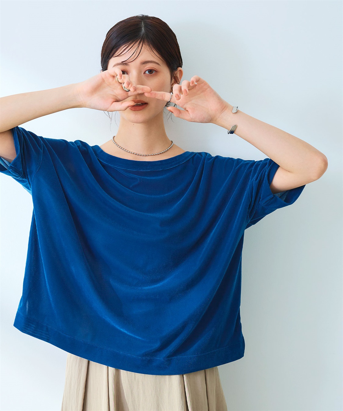 CROSS FUNCTION 《高通気性》エブ楽 セミシアースキンベロアTシャツ_sub_19