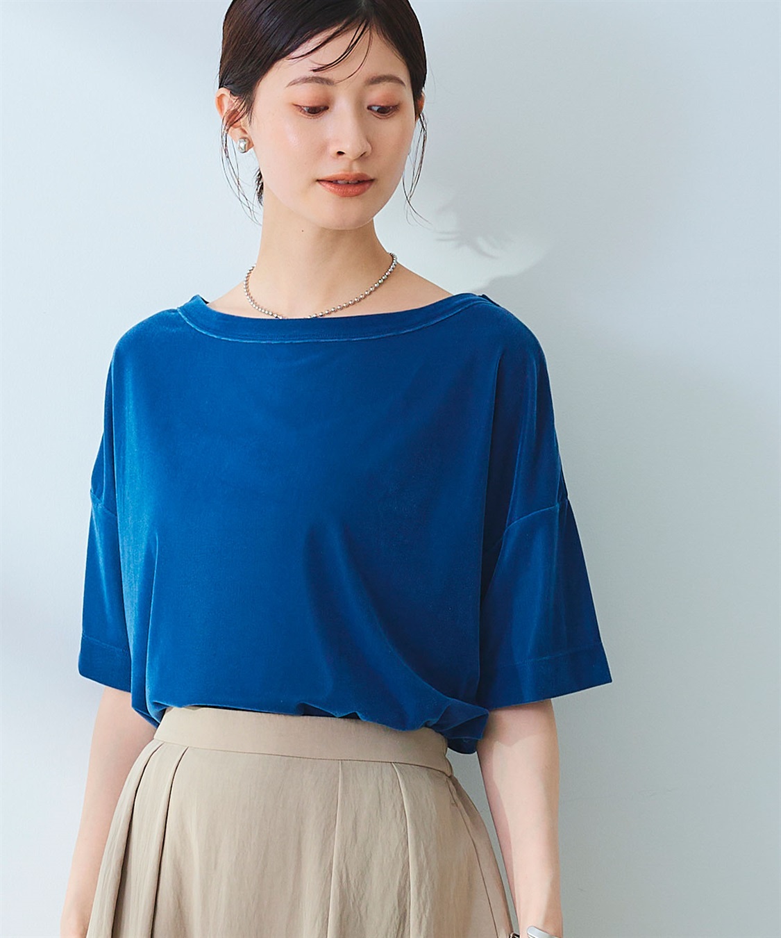 CROSS FUNCTION 《高通気性》エブ楽 セミシアースキンベロアTシャツ_sub_21