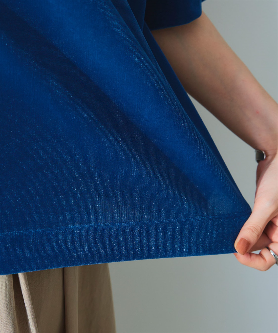 CROSS FUNCTION 《高通気性》エブ楽 セミシアースキンベロアTシャツ_sub_25