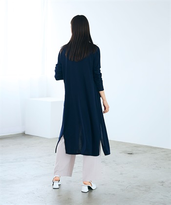 CROSS FUNCTION 《洗える》エブ楽 シアーVロングカーディガン_subthumb_9