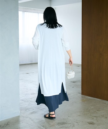 CROSS FUNCTION 《洗える》エブ楽 シアーVロングカーディガン_subthumb_14
