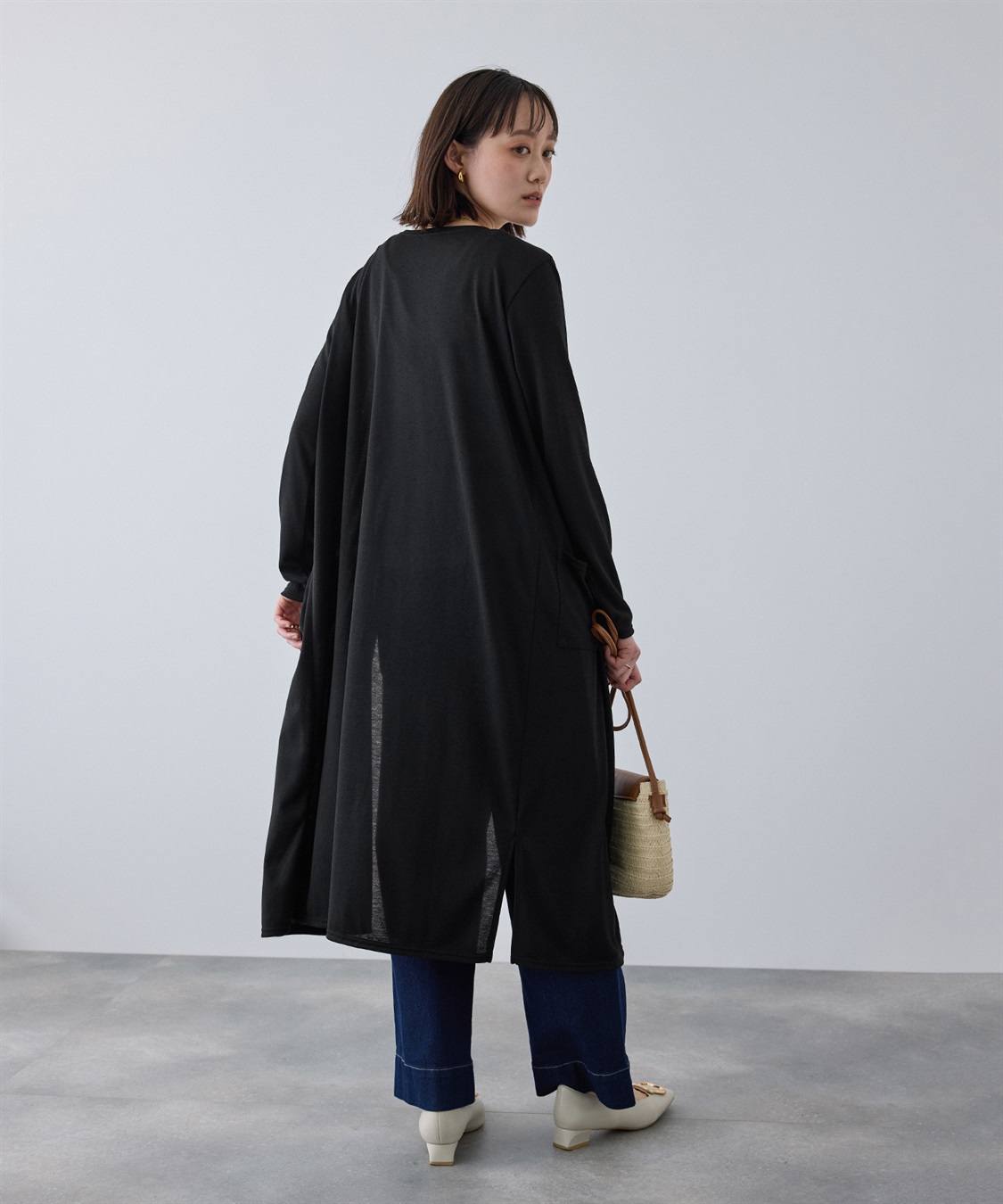 CROSS FUNCTION 《洗える》エブ楽 シアーVロングカーディガン_sub_19