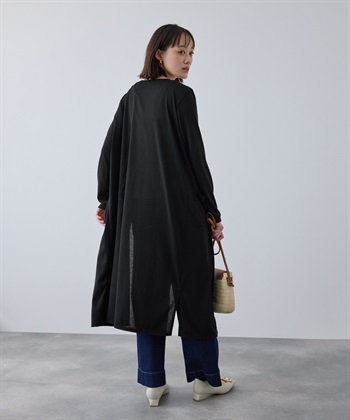 CROSS FUNCTION 《洗える》エブ楽 シアーVロングカーディガン_subthumb_19