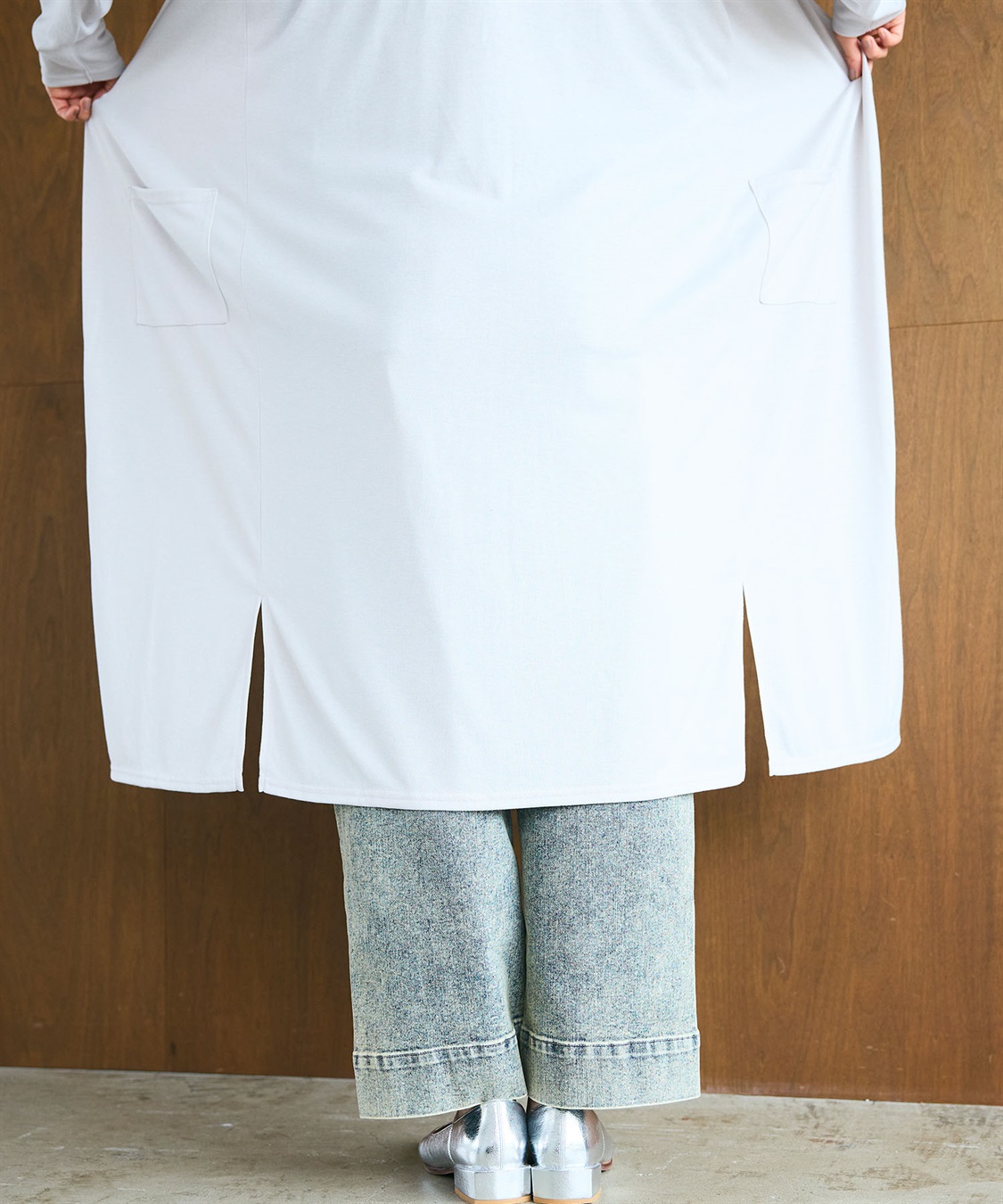 CROSS FUNCTION 《洗える》エブ楽 シアーVロングカーディガン_sub_28