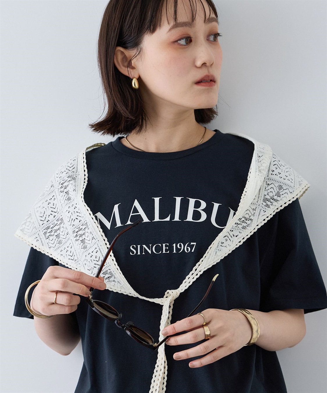 CROSS FUNCTION 《UV・接触冷感》エブ楽 MALIBUロゴデザインTシャツ_sub_1