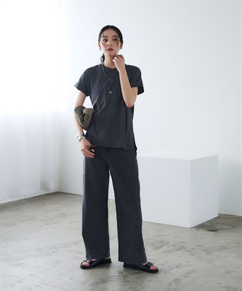 CROSS FUNCTION 《汗染み防止》エブ楽 天竺フレンチスリーブTシャツ_subthumb_7