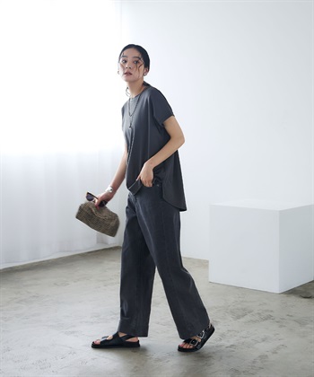 CROSS FUNCTION 《汗染み防止》エブ楽 天竺フレンチスリーブTシャツ_subthumb_8