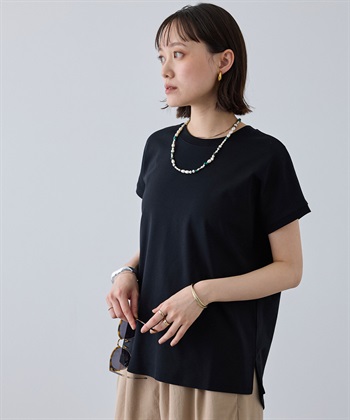 CROSS FUNCTION 《汗染み防止》エブ楽 天竺フレンチスリーブTシャツ_subthumb_16